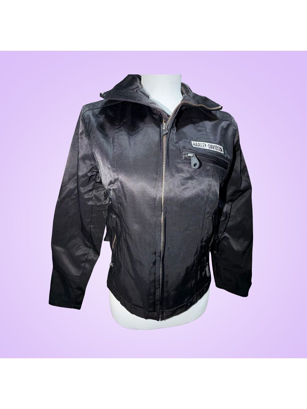 Harley-Davidson Black Textile Motorcycle Jacket | Women’s XS
